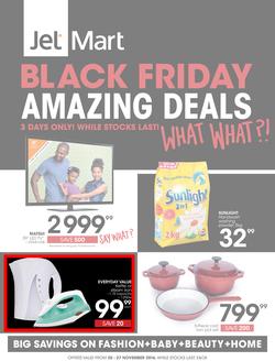 Jet Mart : Black Friday Amazing Deals (25 Nov - 27 Nov 2016), page 1