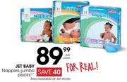 Jet Baby Nappies Jumbo Packs