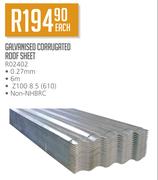 Galvanised Corrugated Roof Sheet RO2402-Each