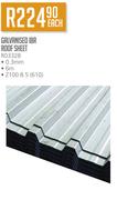 Galvanised IBR Roof Sheet RO3328-Each