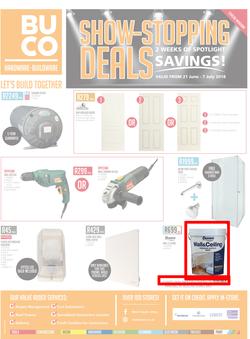 Buco Coastal : Show Stopping Deals (21 June - 7 July 2018), page 1