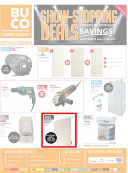 Buco Coastal : Show Stopping Deals (21 June - 7 July 2018), page 1