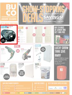 Buco Coastal Rural : Show Stopping Deals (21 June - 7 July 2018), page 1