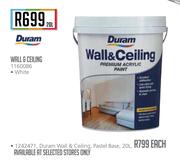 Duram Wall & Ceiling 20Ltr