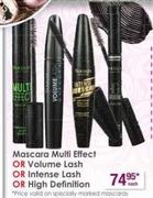 Yardley Mascara Multi Effect Or Volume Lash Or Intense Lash Or High Definition-Each