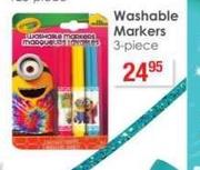 Crayola 3 Piece Washable Markers