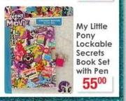 My Little Pony Lockable Secrets Book Set With Pen