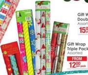 Gift Wrap Triple Pack Assorted-Per Pack