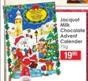 Jacquot Milk Chocolate Advent Calender-75g