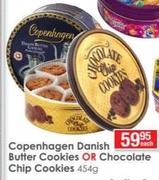 Copenhagen Danish Butter Cookies Or Chocolate Chip Cookies-454g Each