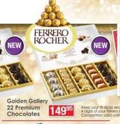 Ferrero Rocher Golden Gallery 22 Premium Chocolates
