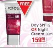 Pond’s Day SPF15 Or Night Cream-150ml Each