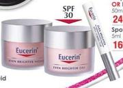 Eucerin Day Cream SPF30 Or Night Cream-50ml Each