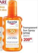 Eucerin Transparent Sun Spray SPF50-200ml