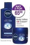Nivea Body Lotion Or Cream-2x400ml