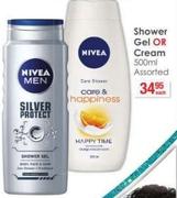 Nivea Shower Gel Or Cream-500ml Each