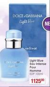 Light Blue Eau Intense Pour Homme EDP-100ml