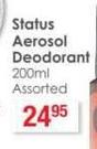 Status Aerosol Deodorant-200ml