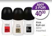 Axe Roll-On-3x50ml