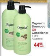 Organic Shampoo Or Conditioner-1Ltr Each