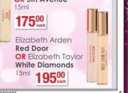 Elizabeth Arden Red Door Or Elizabeth Taylor White Diamonds-15ml Each