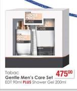 Tabac Gentle Men's Care Set EDT-90ml Plus Shower Gel-200ml