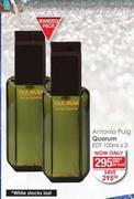 Antonio Puig Quorum EDT-2 x 100ml Per Pack