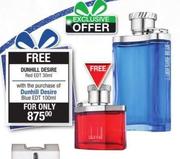 Dunhill Desire Blue EDT-100ml Plus Dunhill Desire Red EDT-30ml