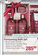 Pampering Bath Set Midnight Fig & Pomegranate