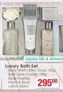 Luxury Bath Set Jojoba Silk & Almond Oil