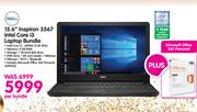 Dell 15.6" Inspiron 3567 Intel Core i3 Laptop Bundle-Per Bundle 