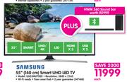 Samsung 55" 140cm Smart UHD LED TV UA55MU7000