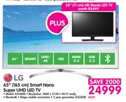 LG 65" 165cm Smart Nano Super UHD LED TV 65SJ800