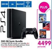 PS4 500GB Sonic Bundle-Per Bundle