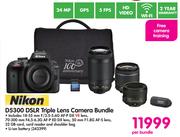 Nikon D5300 DSLR Triple Lens Camera Bundle-Per Bundle