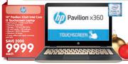HP 14" Pavilion X360 Intel Core i3 Touchscreen Laptop
