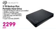 Seagate 5TB Backup Plus Portable Hard Drive