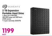 Seagate 2TB Expansion Portable Hard Drive