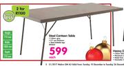Steel Canteen Table-For 2