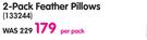 Sheraton 2 Pack Feather Pillows-Per Pack