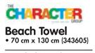 Character Beach Towel 70 x 130cm In Assorted Characters-Each