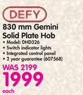 Defy 830mm Gemini Solid Plate Hob DHD326