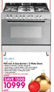 Elba 900mm 4-Gas Burner/2-Plate Stove 01/9CX727