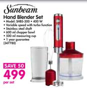 sunbeam hand blender set