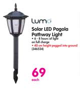 Luma Solar LED Pagola Pathway Light