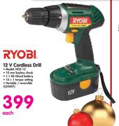Ryobi 12V Cordless Drill HCD-12