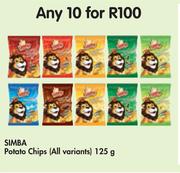 Simba Potato Chips (All Variants)-10x125g