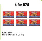 Lucky Star Smoked Mussels In Oil-6x85g