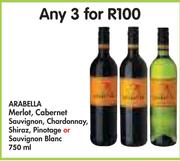 Arabella Merlot, Cabernet Sauvignon, Chardonnay, Shiraz, Pinotage Or Sauvignon Blanc-Any 3 x 750ml