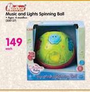 Redbox Music & Lights Spinning Ball-Each